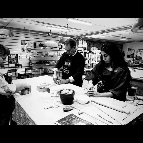 Keramikverkstaden i svartvitt
