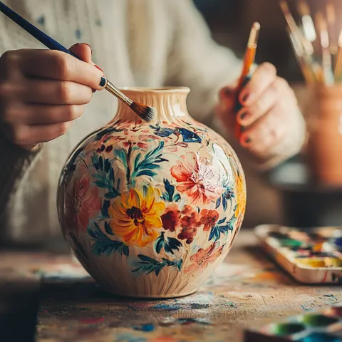 Sesión abierta de pintura sobre cerámica